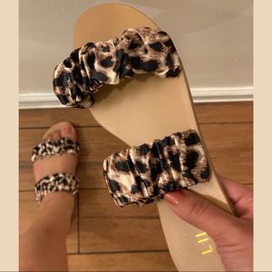 Leopard Flat Sandals